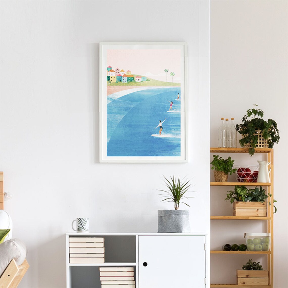 Surf Beach by Henry Rivers, Surf Art Print - Image 4