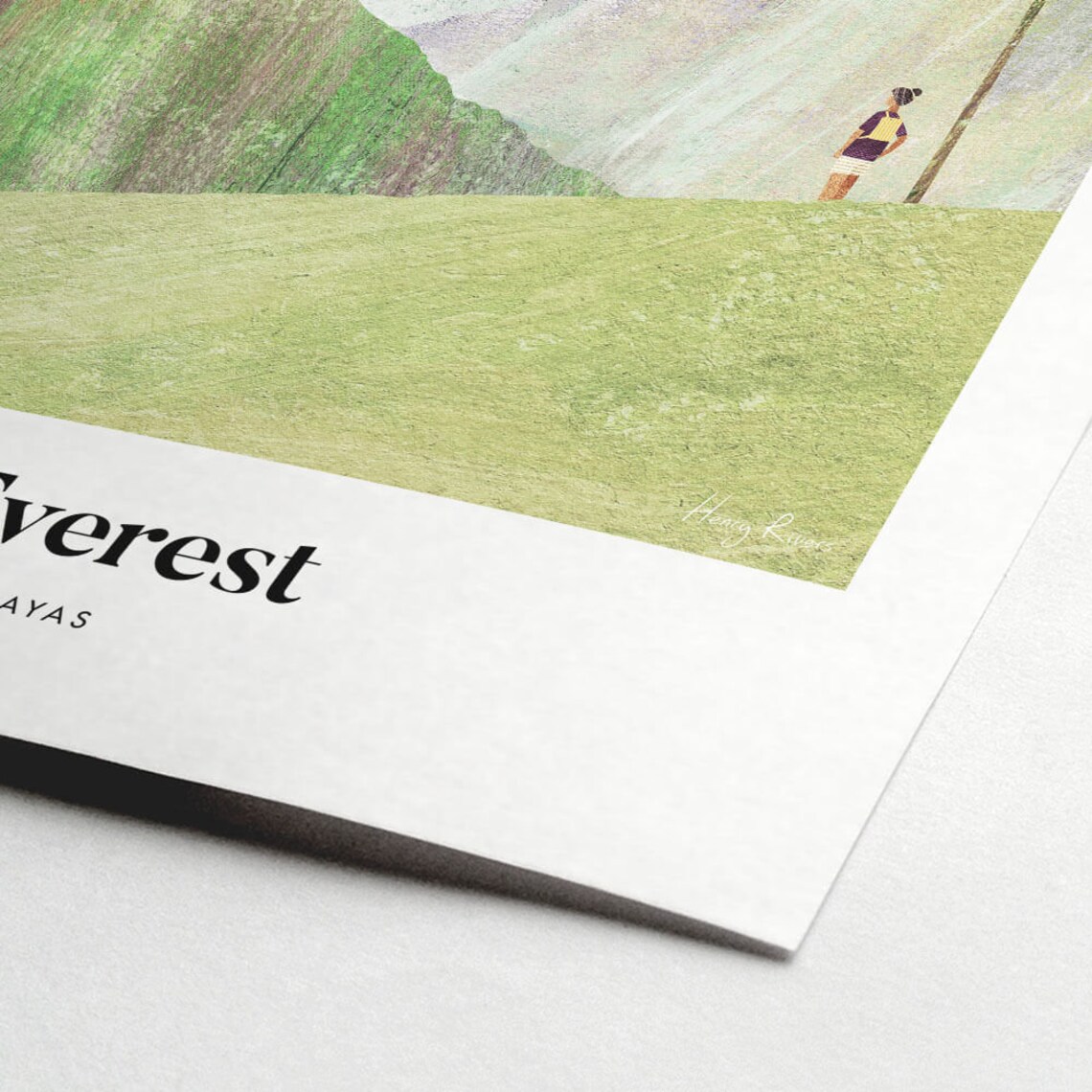 Mount Everest by Henry Rivers, Travel Poster - Image 2