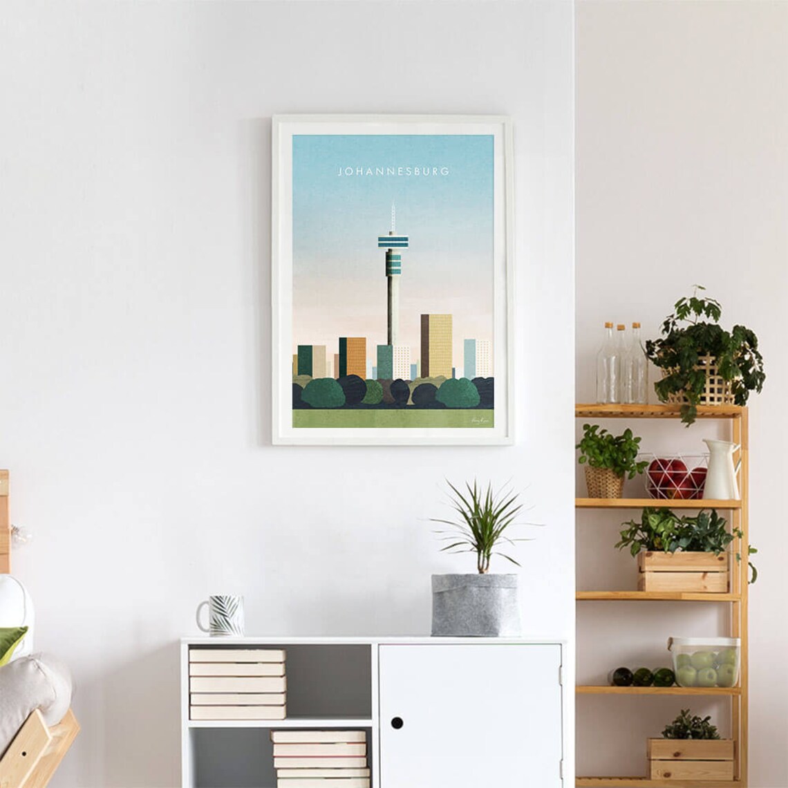 Johannesburg South Africa Travel Poster, Henry Rivers - Image 4