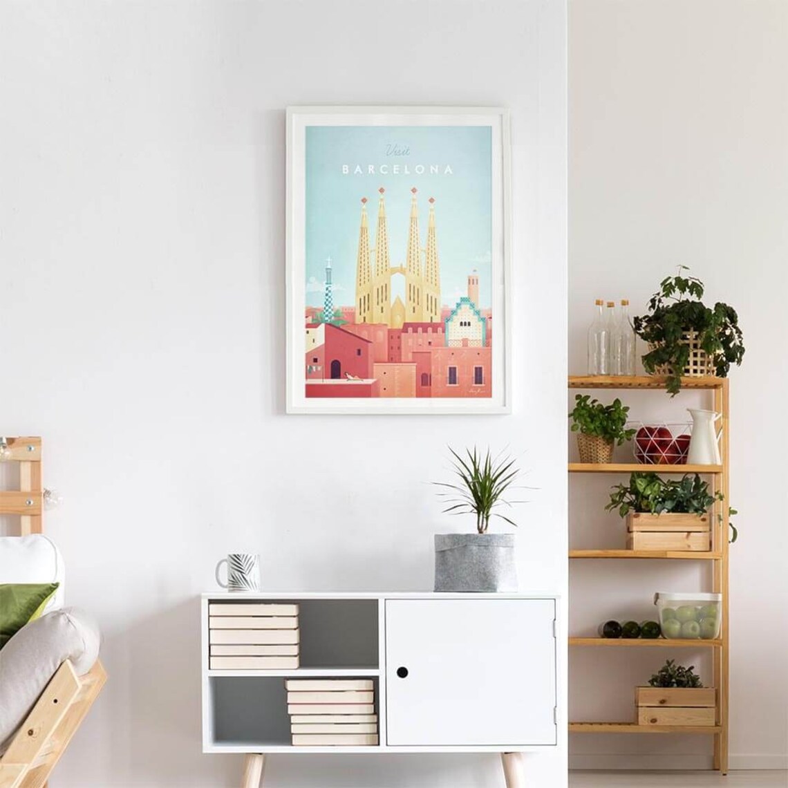 Barcelona Vintage Travel Poster Art Print - Image 3