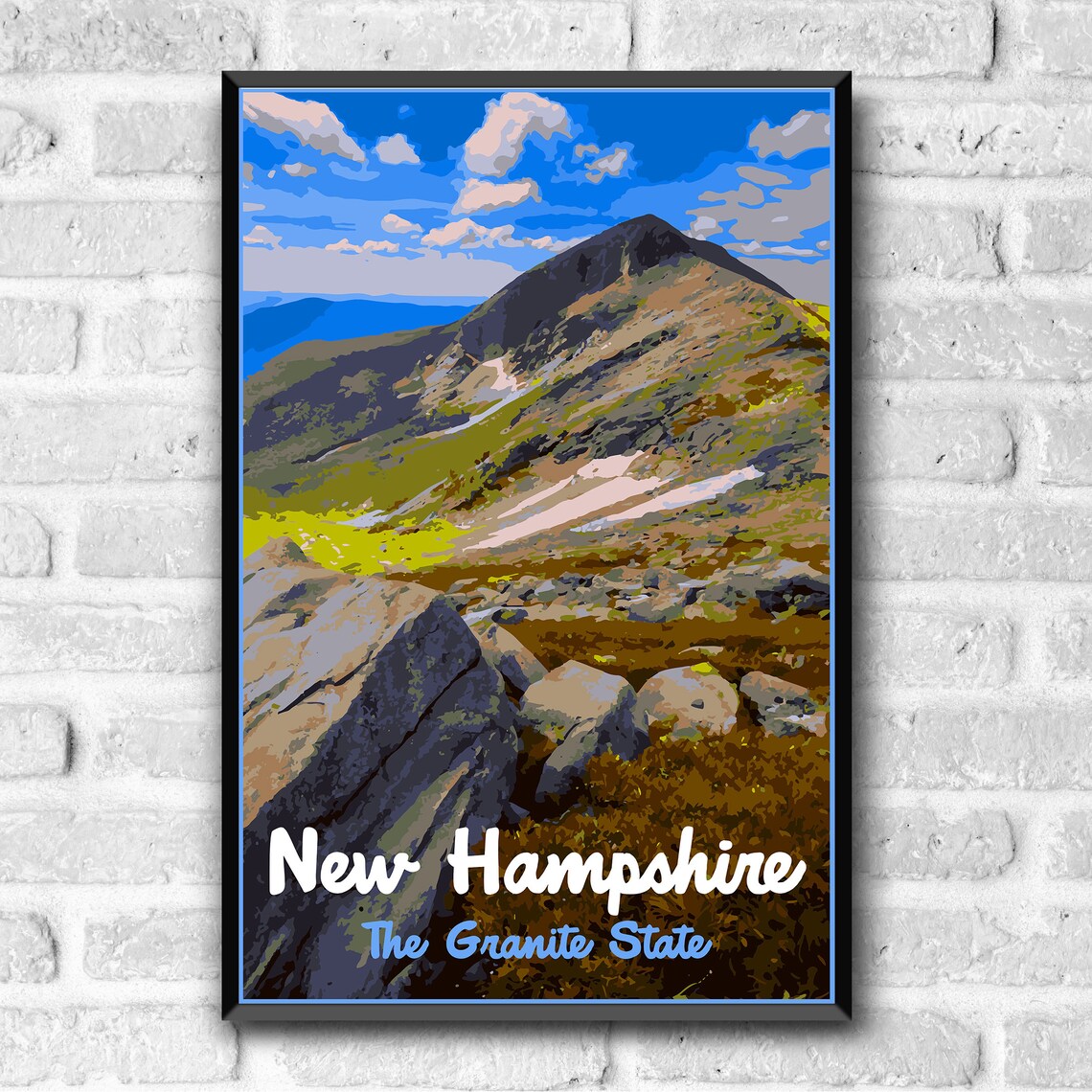 New Hampshire Vintage Style Travel Poster, WPA Era - Image 3