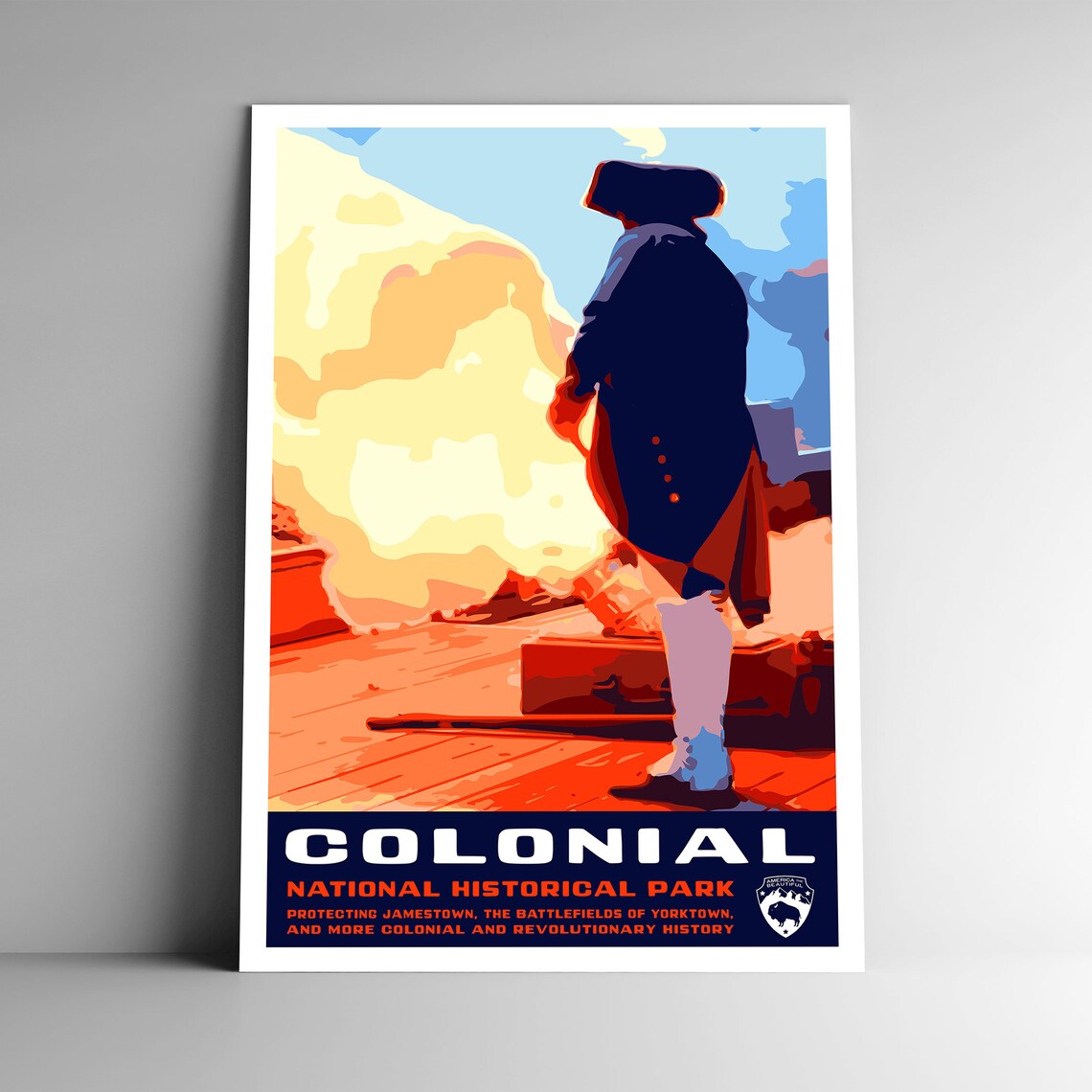 Colonial National Historical Park Vintage Travel Poster