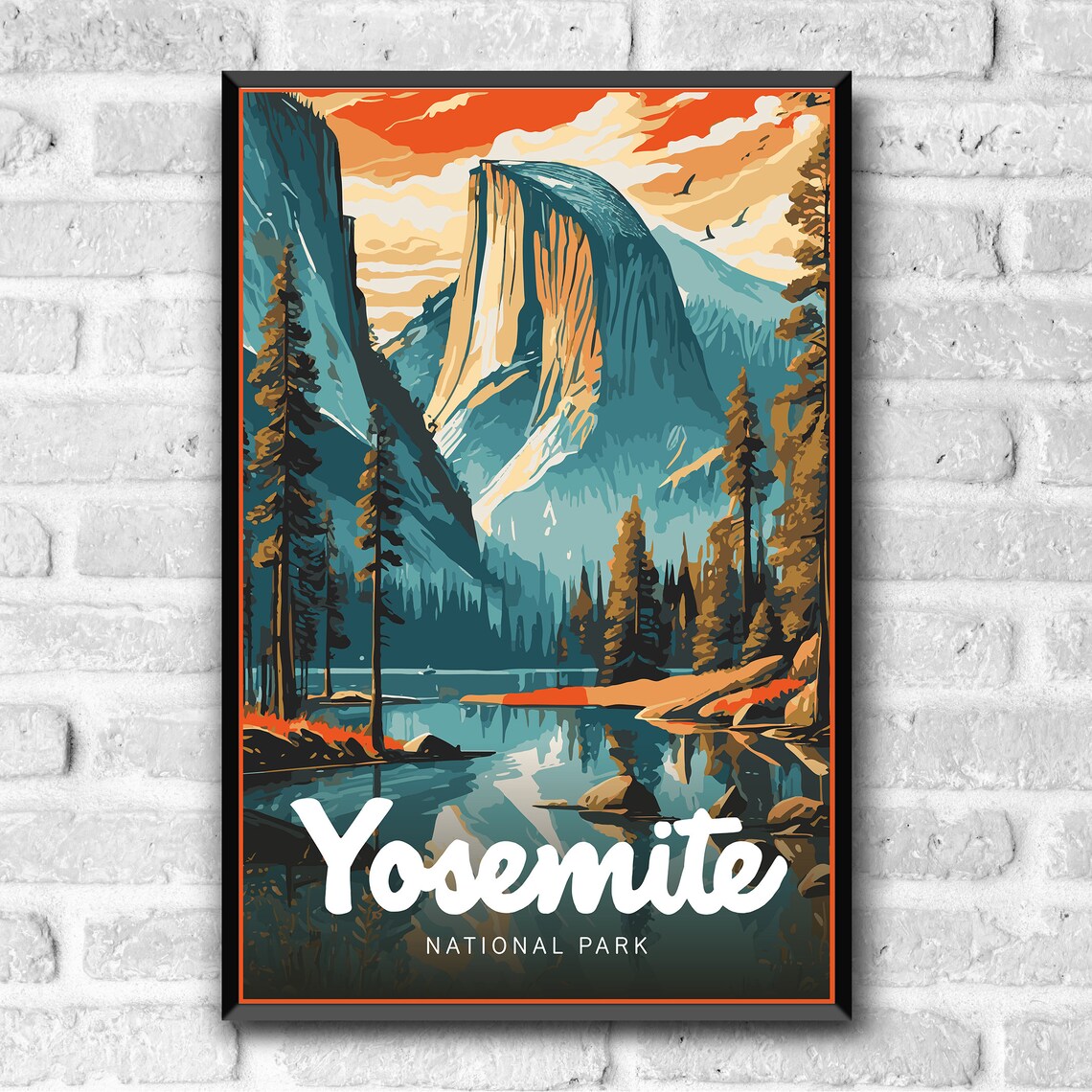 Yosemite National Park Postcard Art Print - Image 3