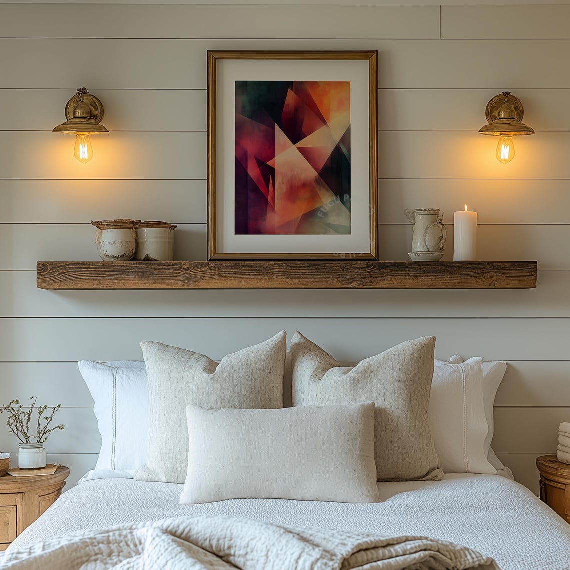 Geometric Abstract Art Modern Art Print Colorful Wall Decor Triangle Art Contemporary Home Office Art 159 - Image 2