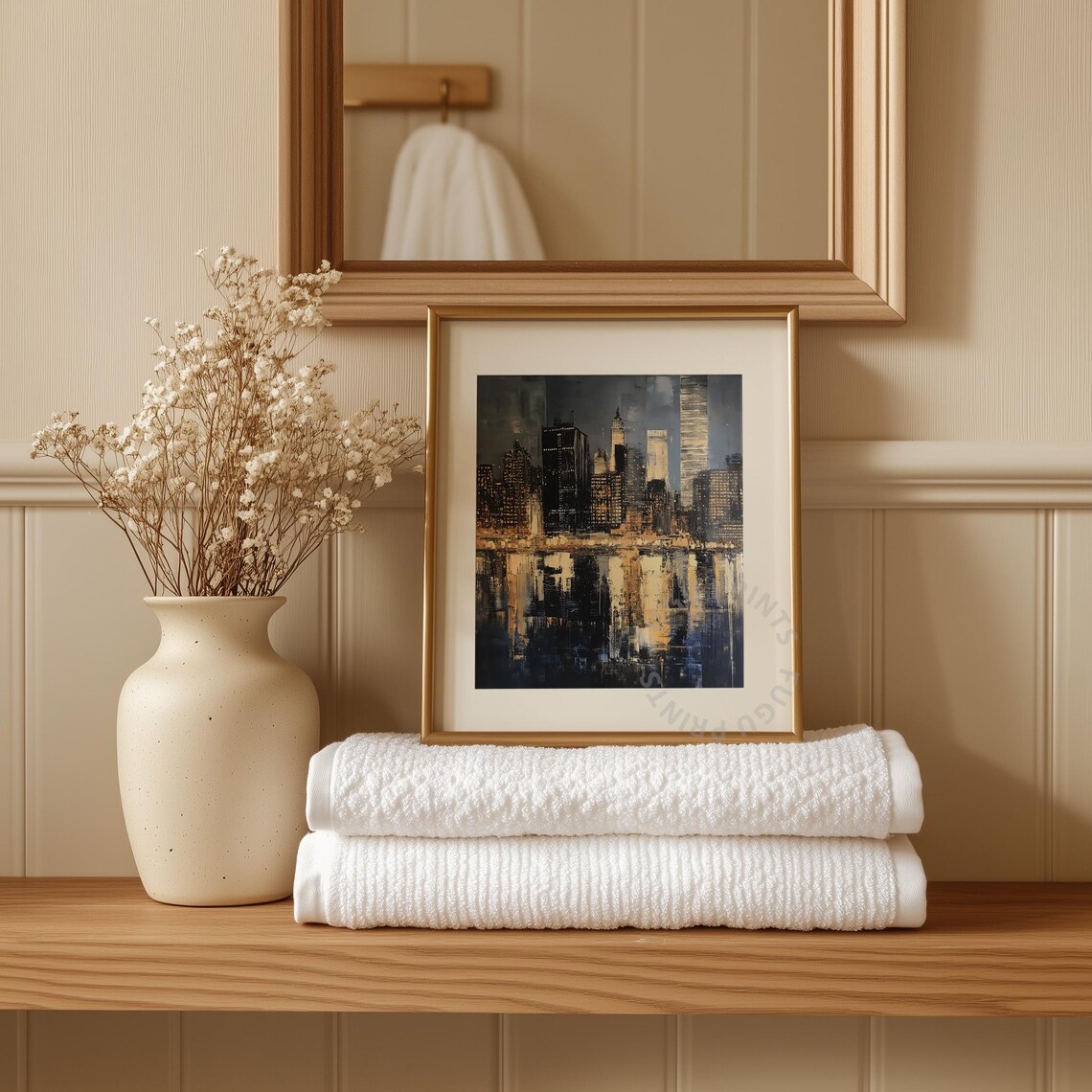 NYC Abstract Cityscape, Modern Home Decor - Image 3