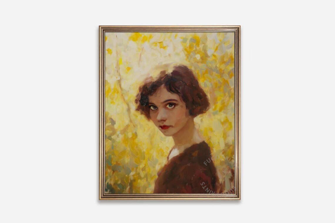 Woman Portrait, Impressionist Wall Art