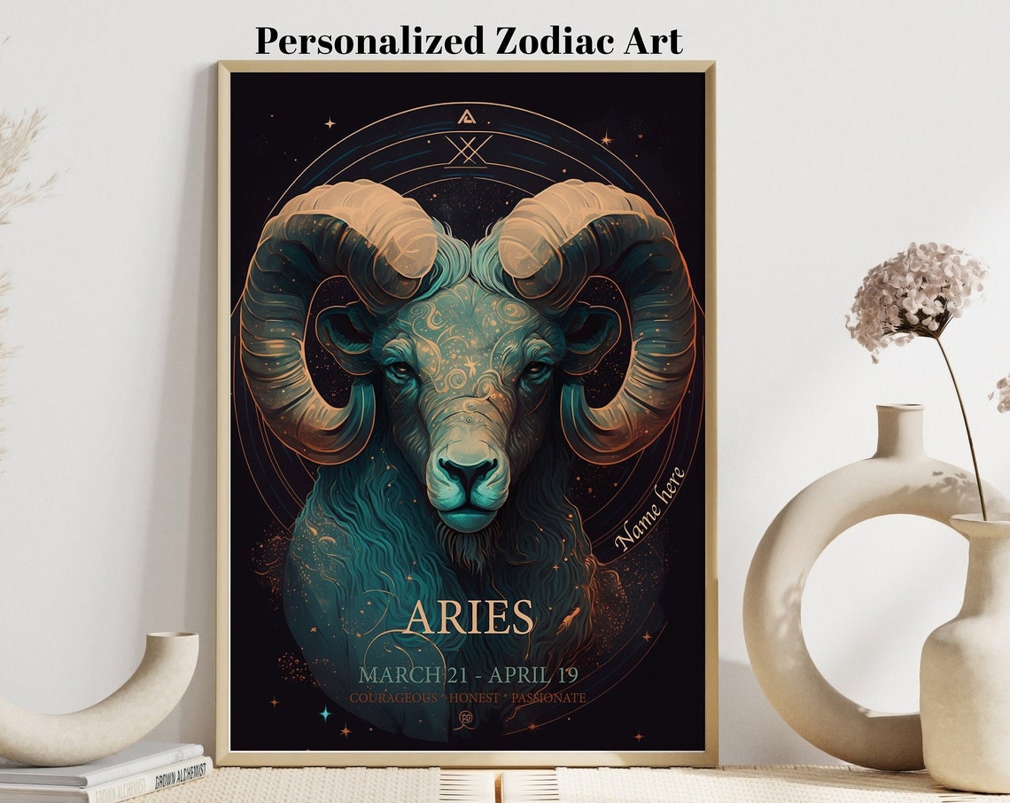 Personalized Virgo Zodiac Star Sign Name Custom Celestial Poster - Image 8