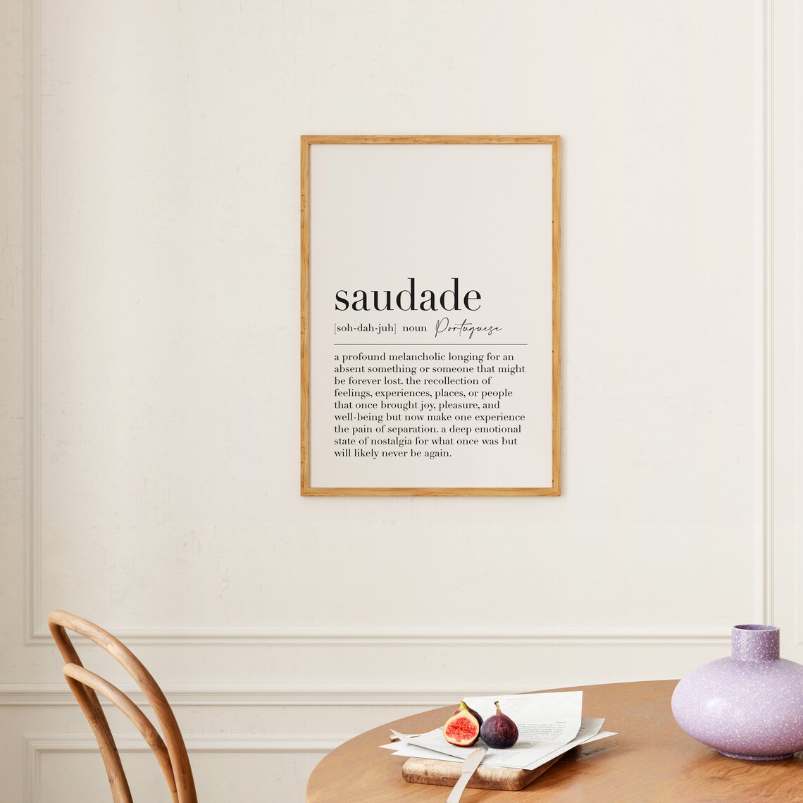 Saudade Definition Print, Portuguese Gift Decor - Image 2