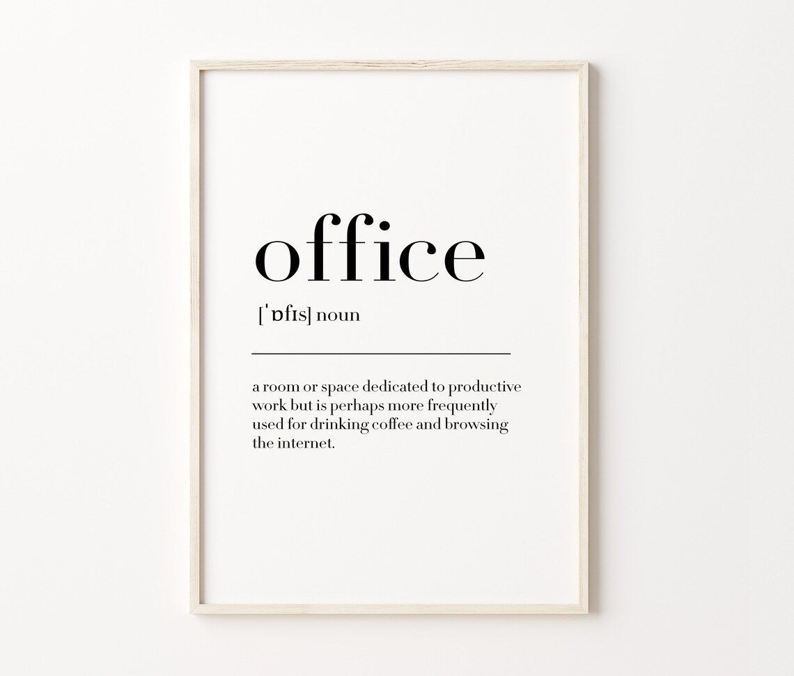 Office Office Print Office Poster Office Definition Office Wall Decor Office Quote Print Office Wall Art Poster - Image 4