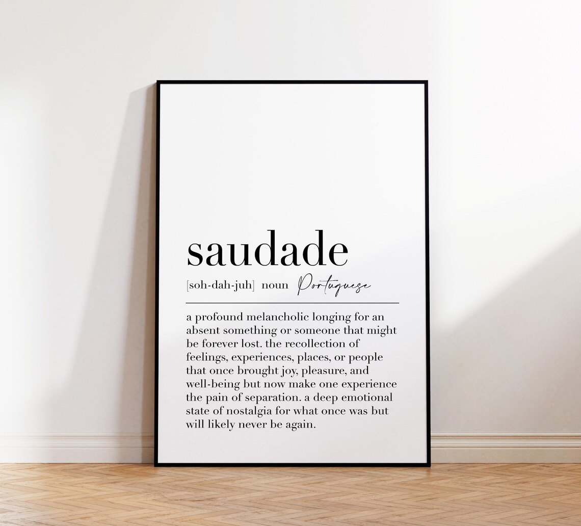 Saudade Definition Print, Portuguese Gift Decor - Image 4