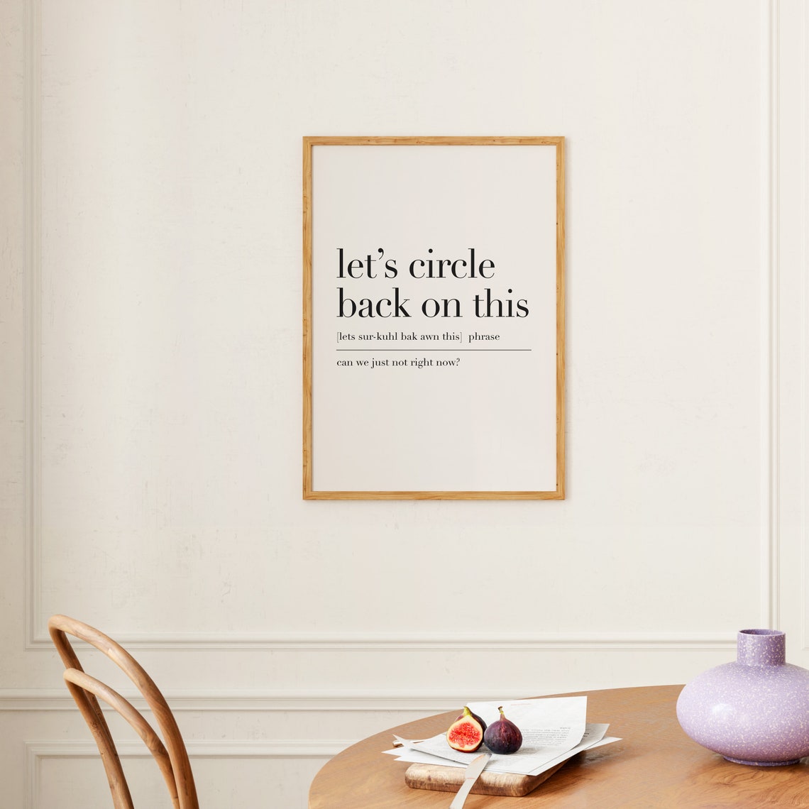 Let's Circle Back On This Funny Office Phrase Definition Poster - Image 2