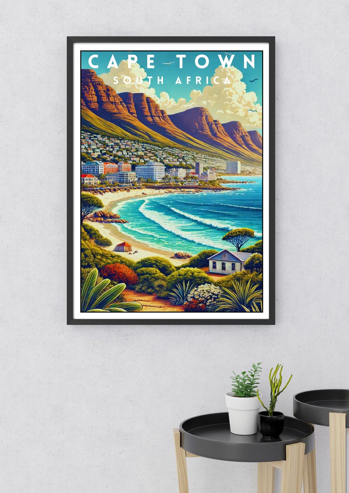 Cape Town South Africa Camps Bay Table Mountain Beach Poster - Image 2