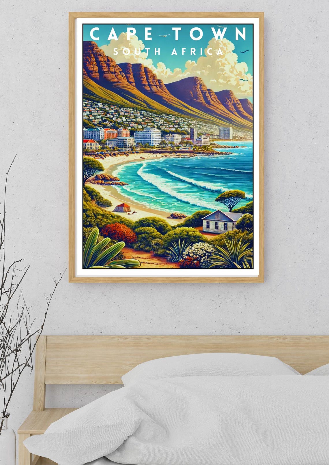 Cape Town South Africa Camps Bay Table Mountain Beach Poster - Image 5