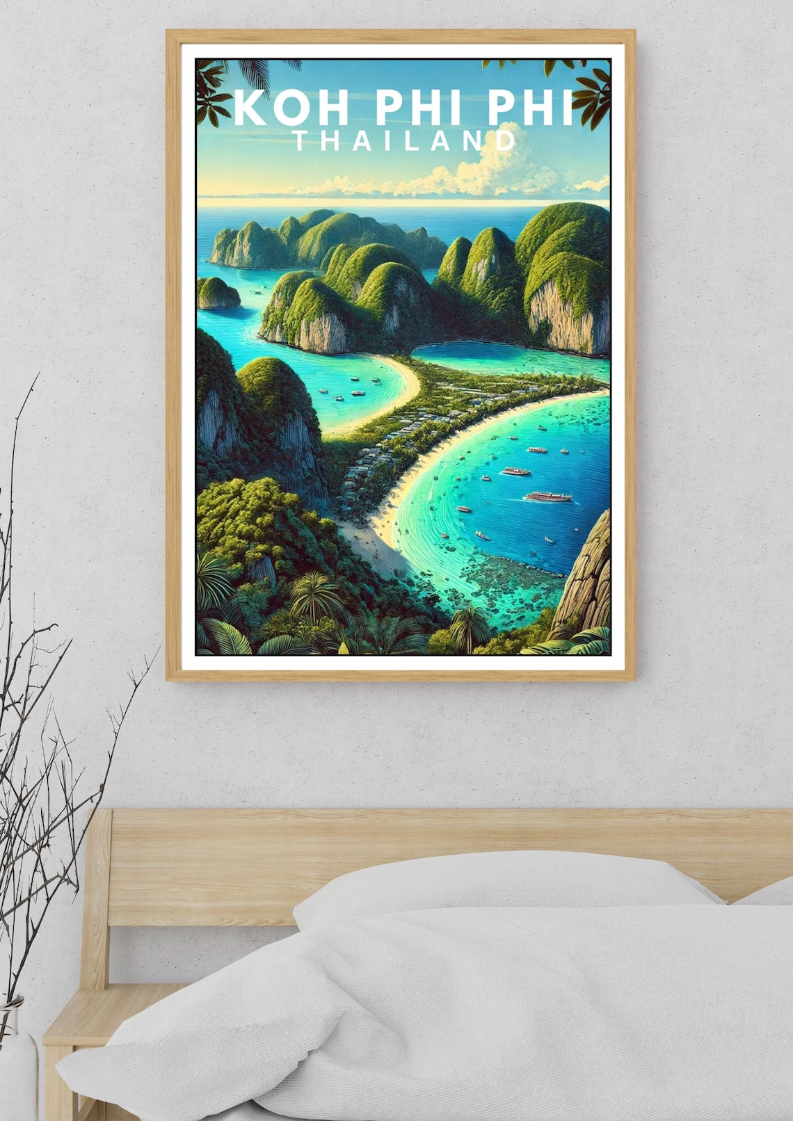 Koh Phi Phi Travel Poster, Thailand Island View - Image 5
