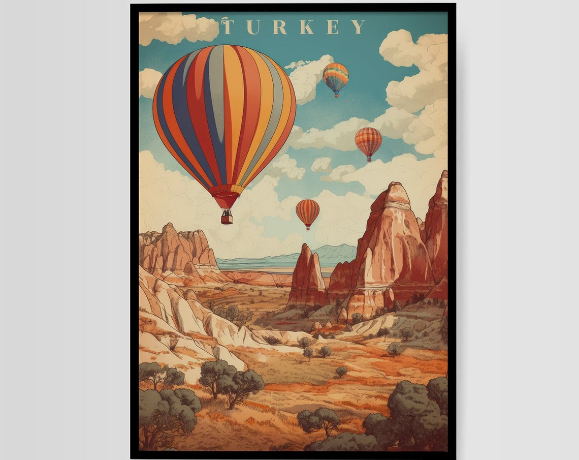 Turkey Poster Istanbul Travel Art Turkey Print Vintage Turkish Home Decor Turkey Travel Art Turkey Travel Poster Istanbul Poster - Image 7