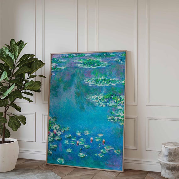 Claude Monet Water Lilies, Vintage French Art Print