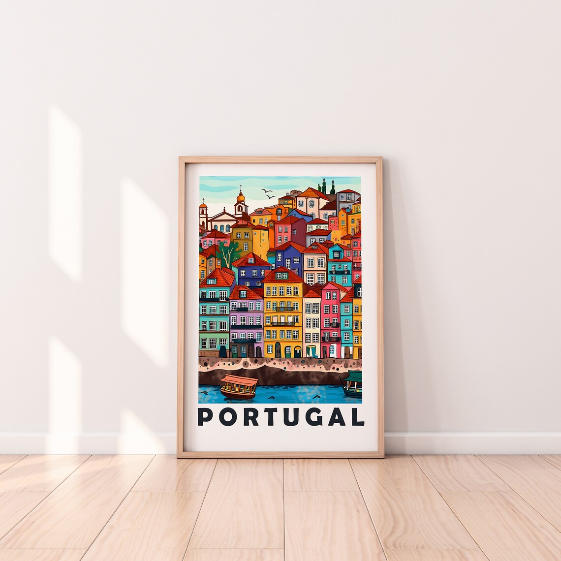 Portugal Travel Poster, Porto Anniversary Art Print