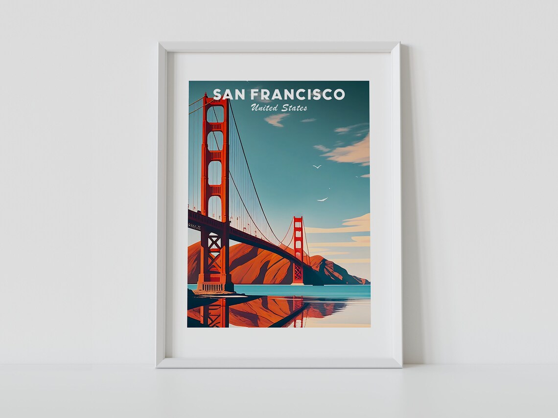 San Francisco California Travel Gift Art Print - Image 2