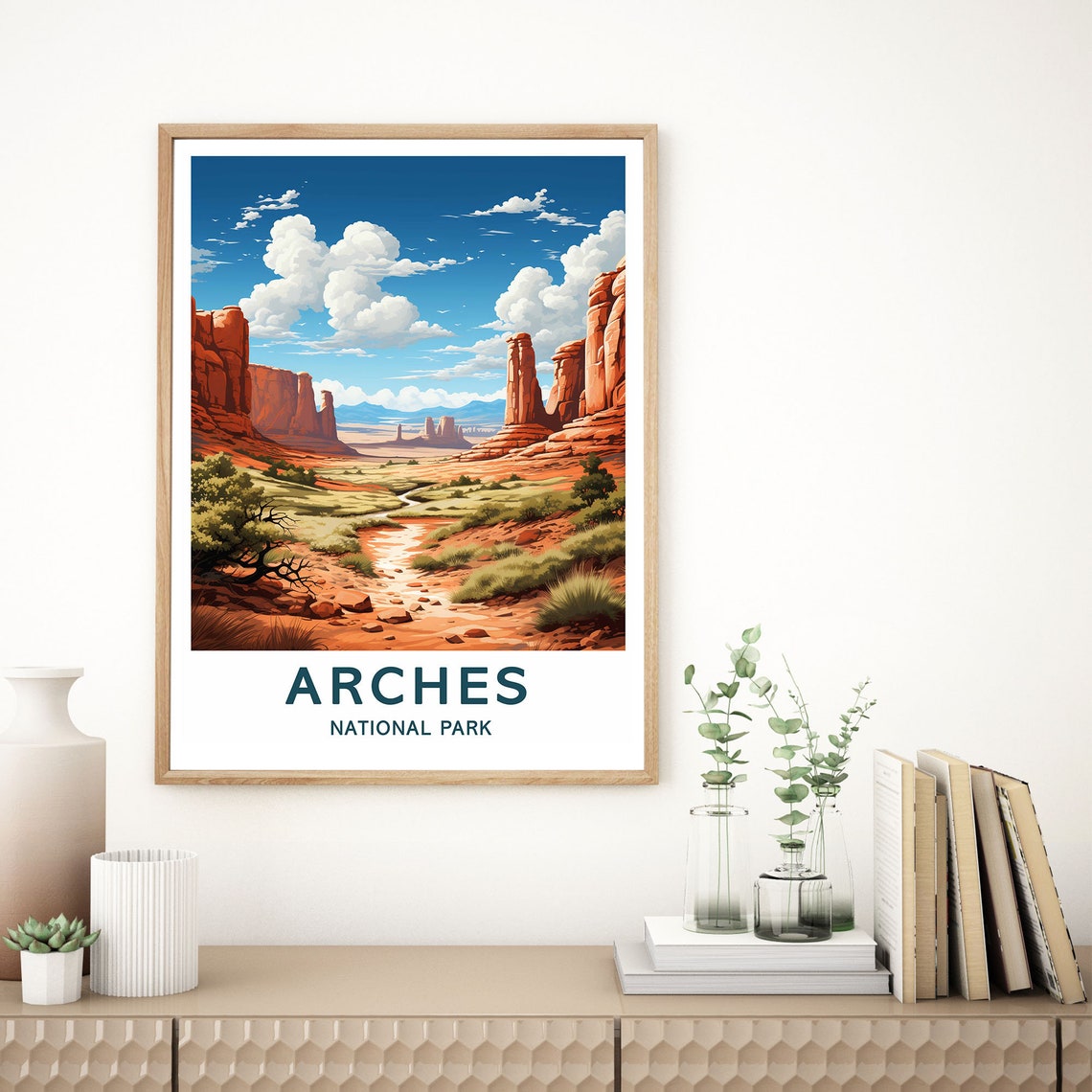 Arches National Park Red Rock Desert Utah Scenic Travel Poster - Image 2
