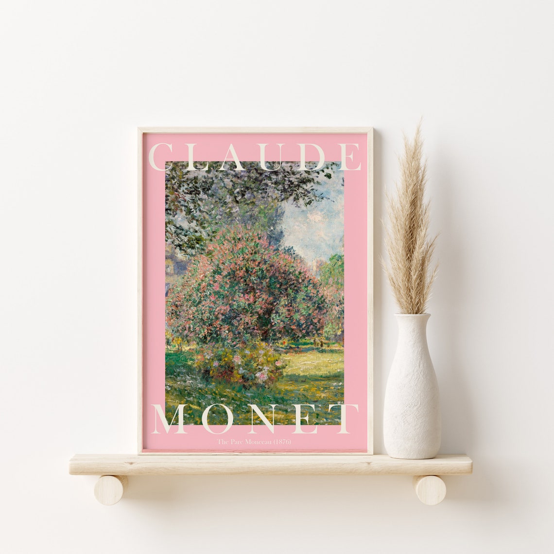 Claude Monet The Parc Monceau 1876 Blossoming Tree Spring Poster - Image 2