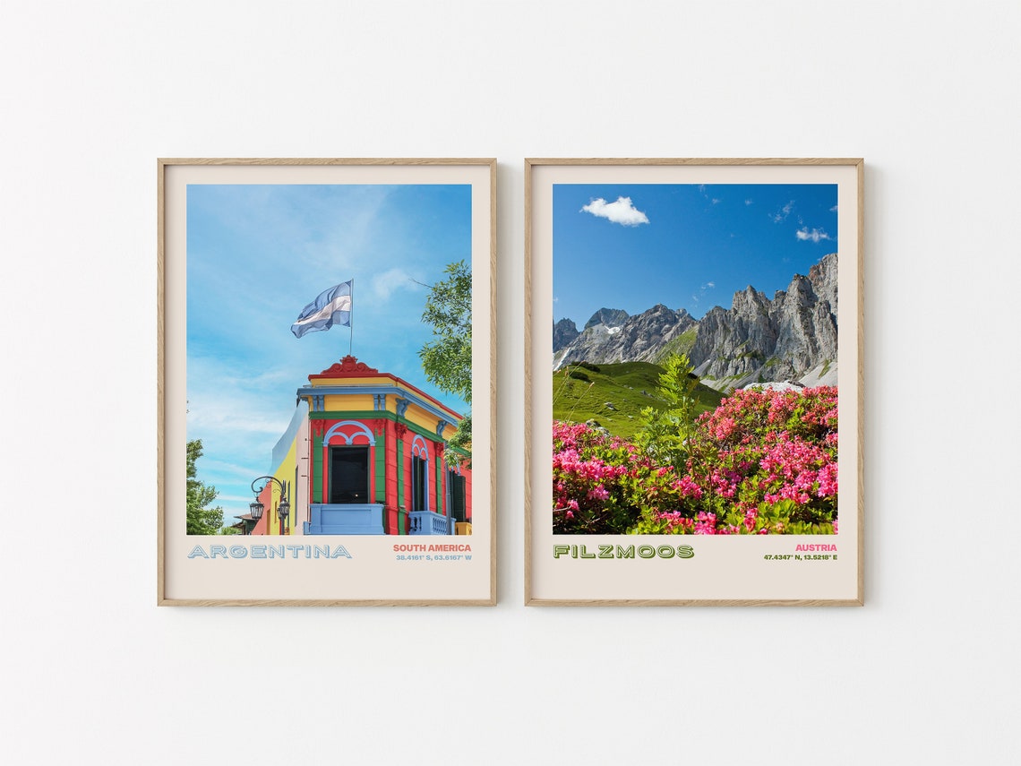 Argentina Travel Poster Argentina Print Argentina Photo Print Argentina Wall Decor Argentina Travel Art Argentina Picture Argentina 6 - Image 2