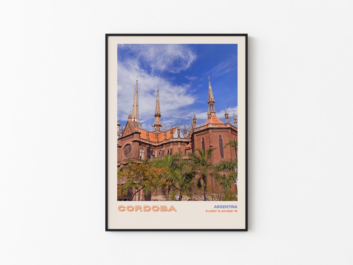 Cordoba Travel Poster Cordoba Print Cordoba Photo Print Cordoba Wall Decor Cordoba Travel Art Argentina Picture Cordoba 2 - Image 3
