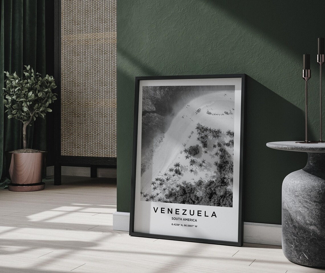 Venezuela Art Venezuela Print Venezuela Poster Venezuela Art Venezuela Photo Venezuela Map Venezuela Painting Venezuela Travel - Image 2