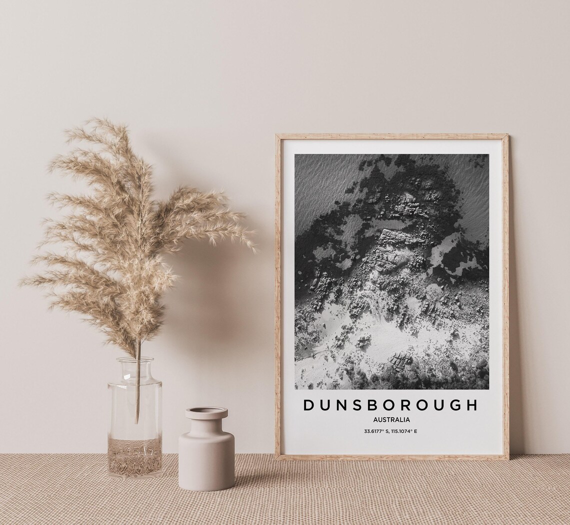 Dunsborough Travel Poster, Dunsborough Map - Image 2