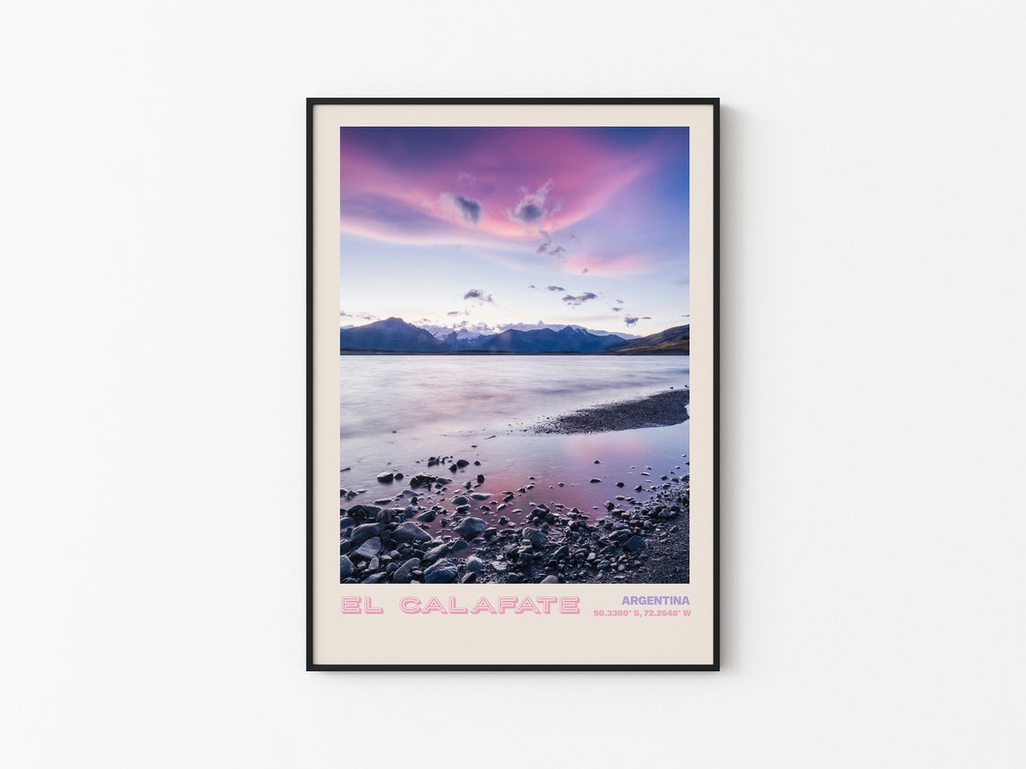 El Calafate Travel Poster El Calafate Print El Calafate Photo Print El Calafate Wall Decor El Calafate Travel Art El Calafate 2 - Image 3