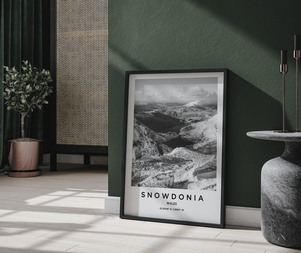 Snowdonia Travel Poster, Map Art Print - Image 2