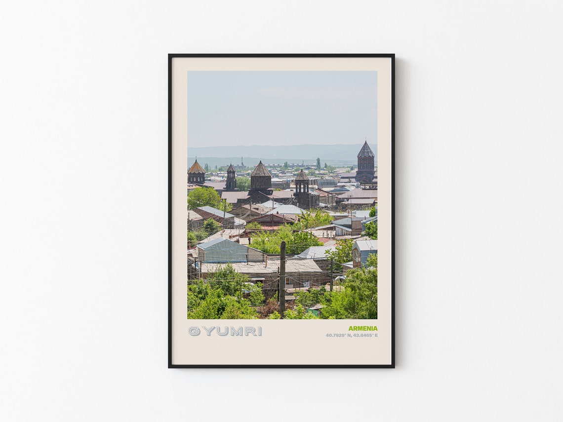 Gyumri Travel Poster Gyumri Print Gyumri Photo Print Gyumri Wall Decor Gyumri Travel Art Gyumri Armenia Picture Gyumri 1 - Image 3
