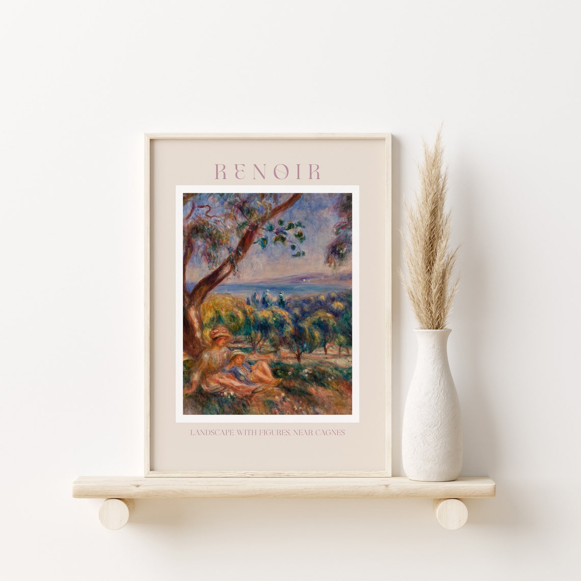 Renoir Poster August Renoir Print Renoir Wall Art Renoir Picture Renoir Monet Print Vintage Renoir Art Landscape With Figures