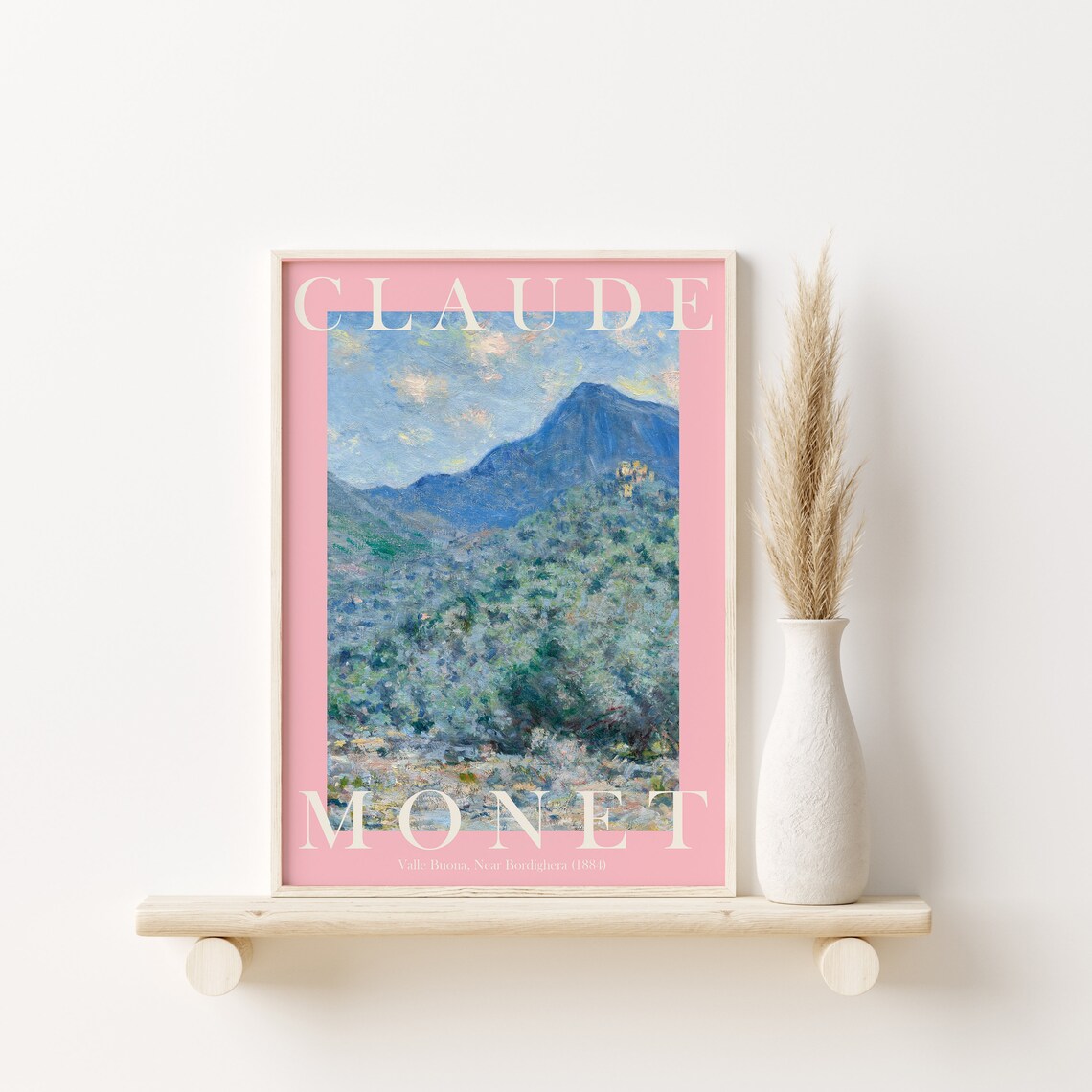 Claude Monet Valle Buona near Bordighera 1881 Mountain Poster - Image 2
