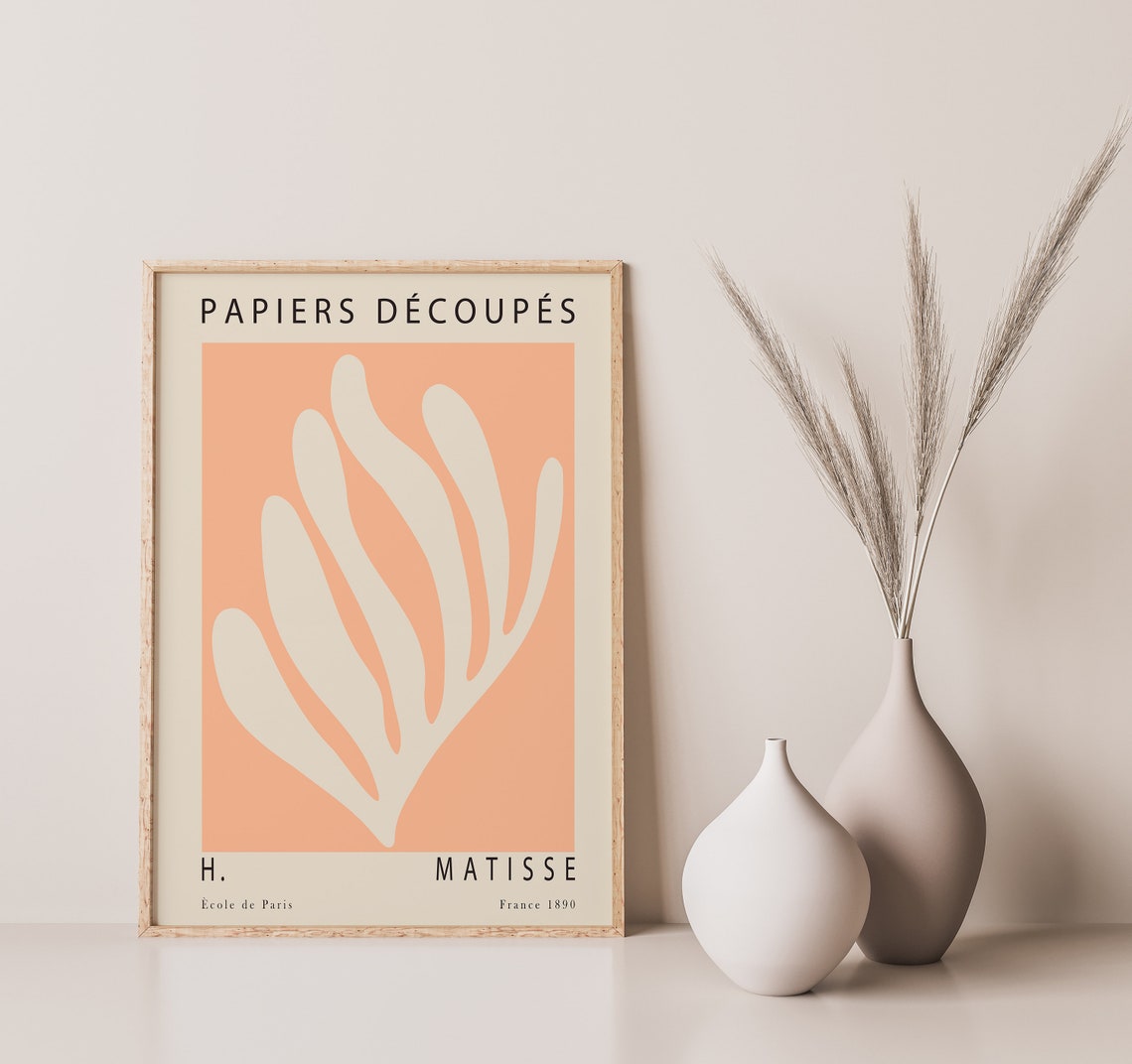Henri Matisse Papiers Découpés Orange Leaf Cut Out Art Poster - Image 2