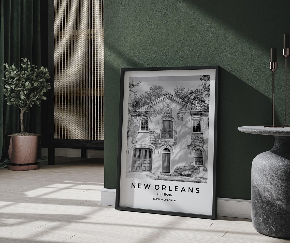 New Orleans Travel Poster, New Orleans Map - Image 2