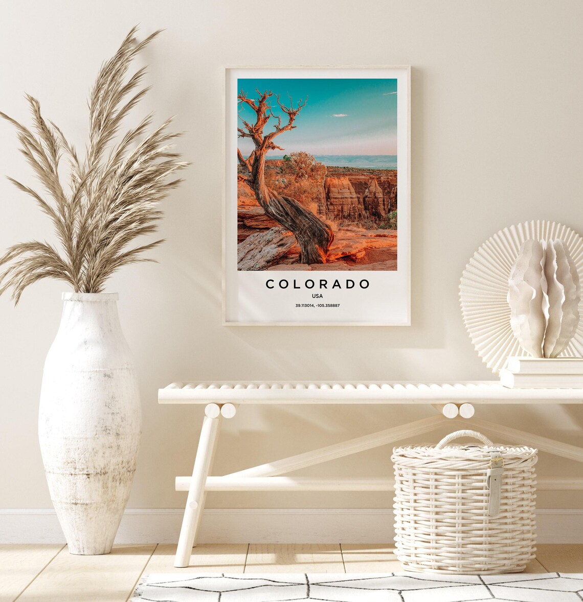 Colorado Canyon Overlook Twisted Juniper Red Rock Photo Poster - Image 3