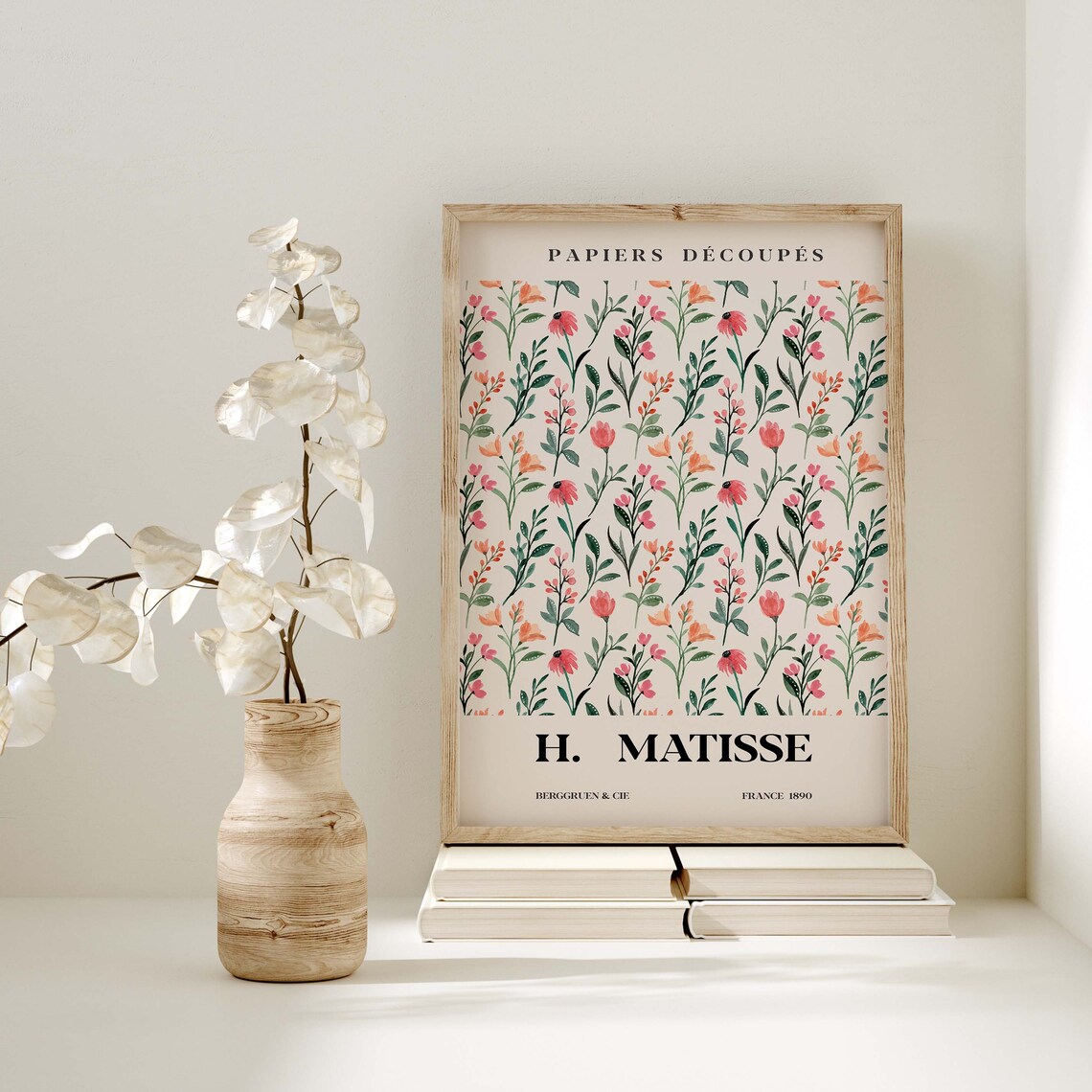 Matisse Papiers Decoupes Watercolor Wildflower Cream Exhibition Poster - Image 3