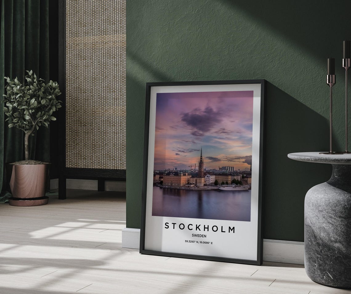 Stockholm Art Stockholm Print Stockholm Poster Stockholm Art Stockholm Photo Stockholm Map Stockholm Painting Stockholm Travel - Image 2