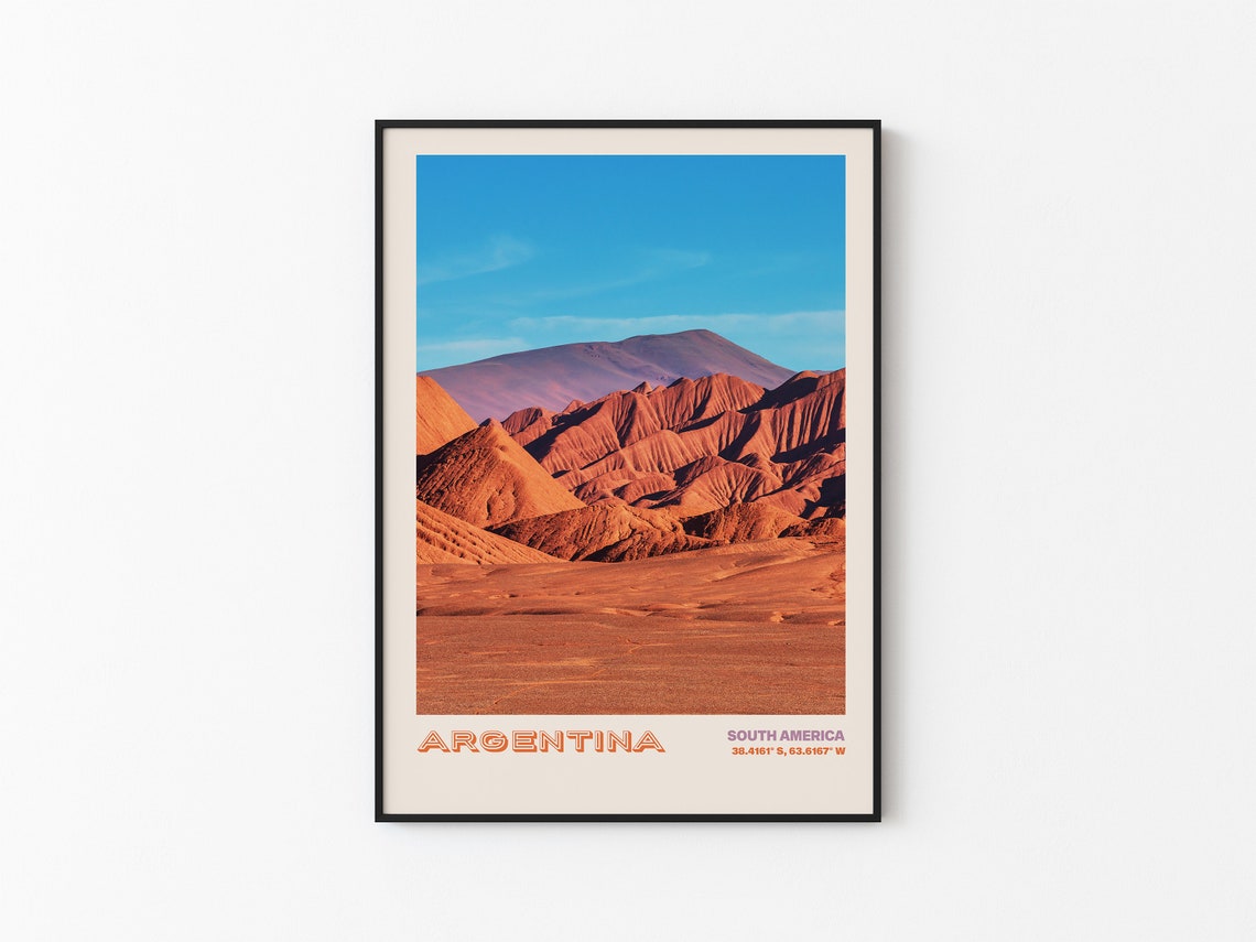 Argentina Travel Poster Argentina Print Argentina Photo Print Argentina Wall Decor Argentina Travel Art Argentina Picture Argentina 9 - Image 3