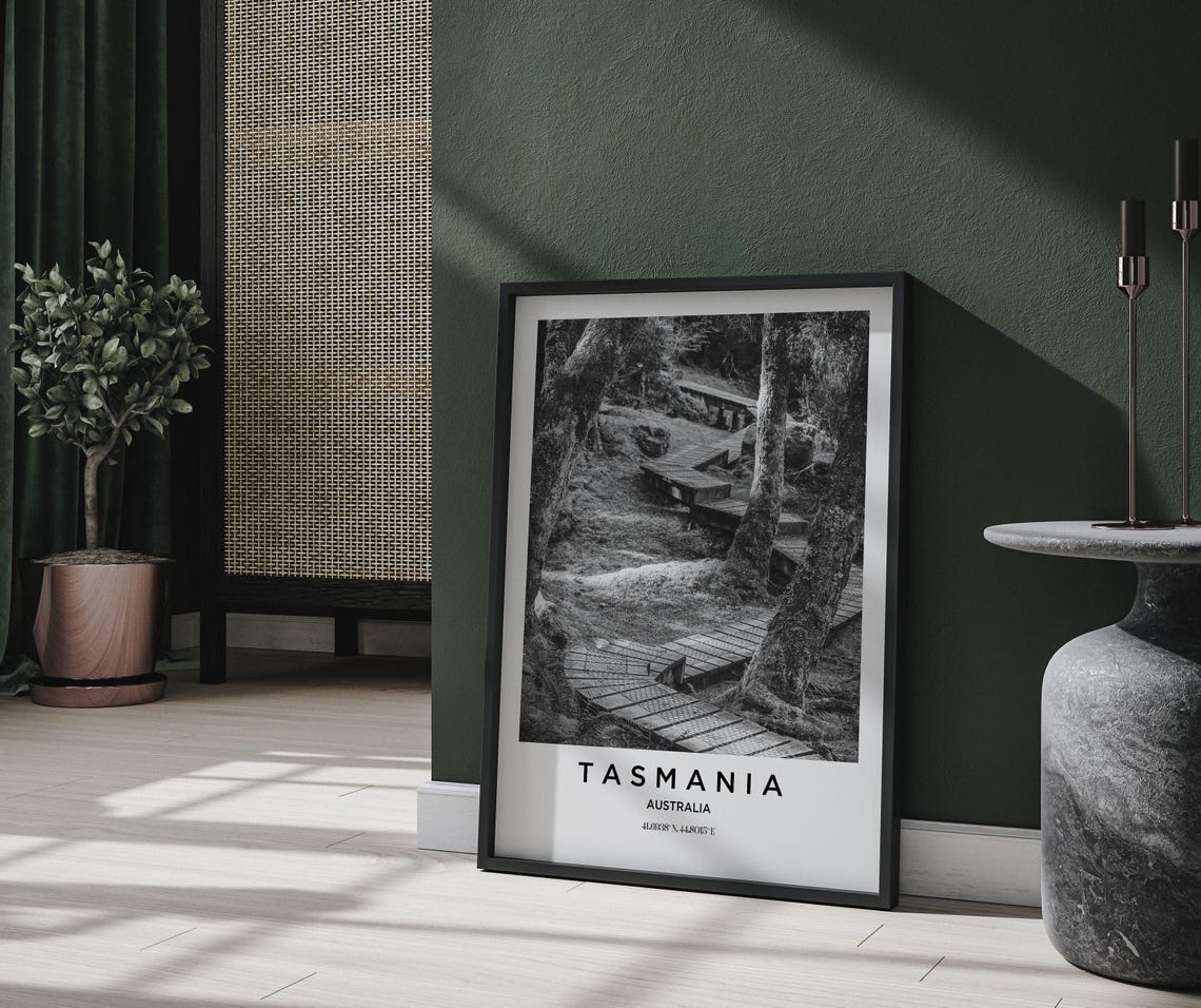 Tasmania Art Tasmania Print Tasmania Poster Tasmania Art Tasmania Photo Tasmania Map Tasmania Painting Tasmania Travel - Image 2