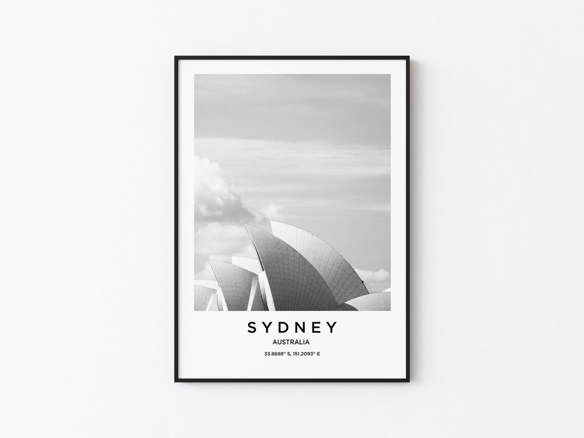 Sydney Art Sydney Print Sydney Poster Sydney Art Sydney Photo Sydney Map Sydney Painting Sydney Travel