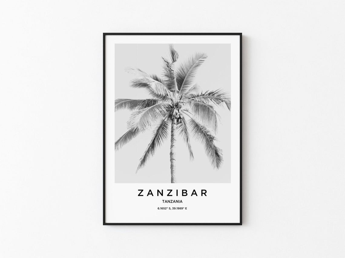Zanzibar Art Zanzibar Print Zanzibar Poster Zanzibar Art Zanzibar Photo Zanzibar Map Zanzibar Painting Zanzibar Travel