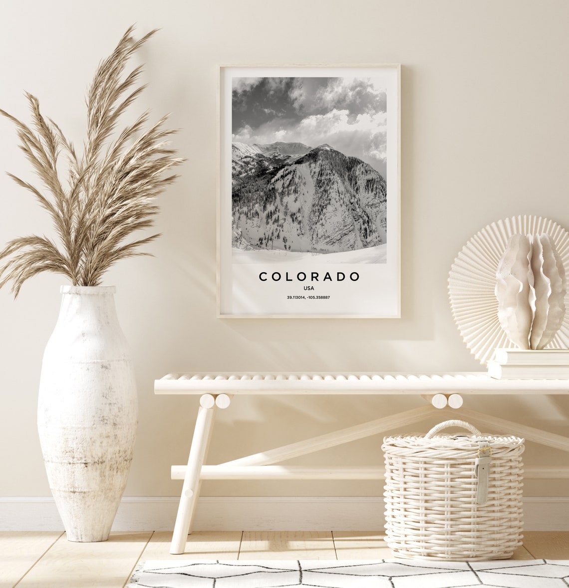 Colorado Travel Poster Colorado Print Colorado Photo Print Black And White Photography Monochrome Travel Photography America Travel - Image 2