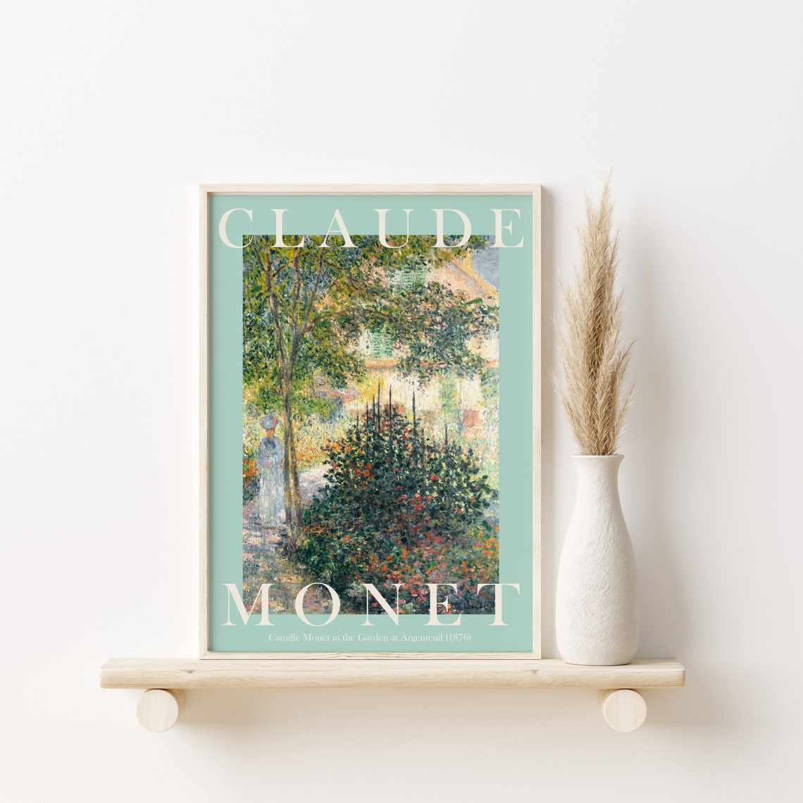 Claude Monet Camille Monet Garden Argenteuil 1876 Mint Poster - Image 3