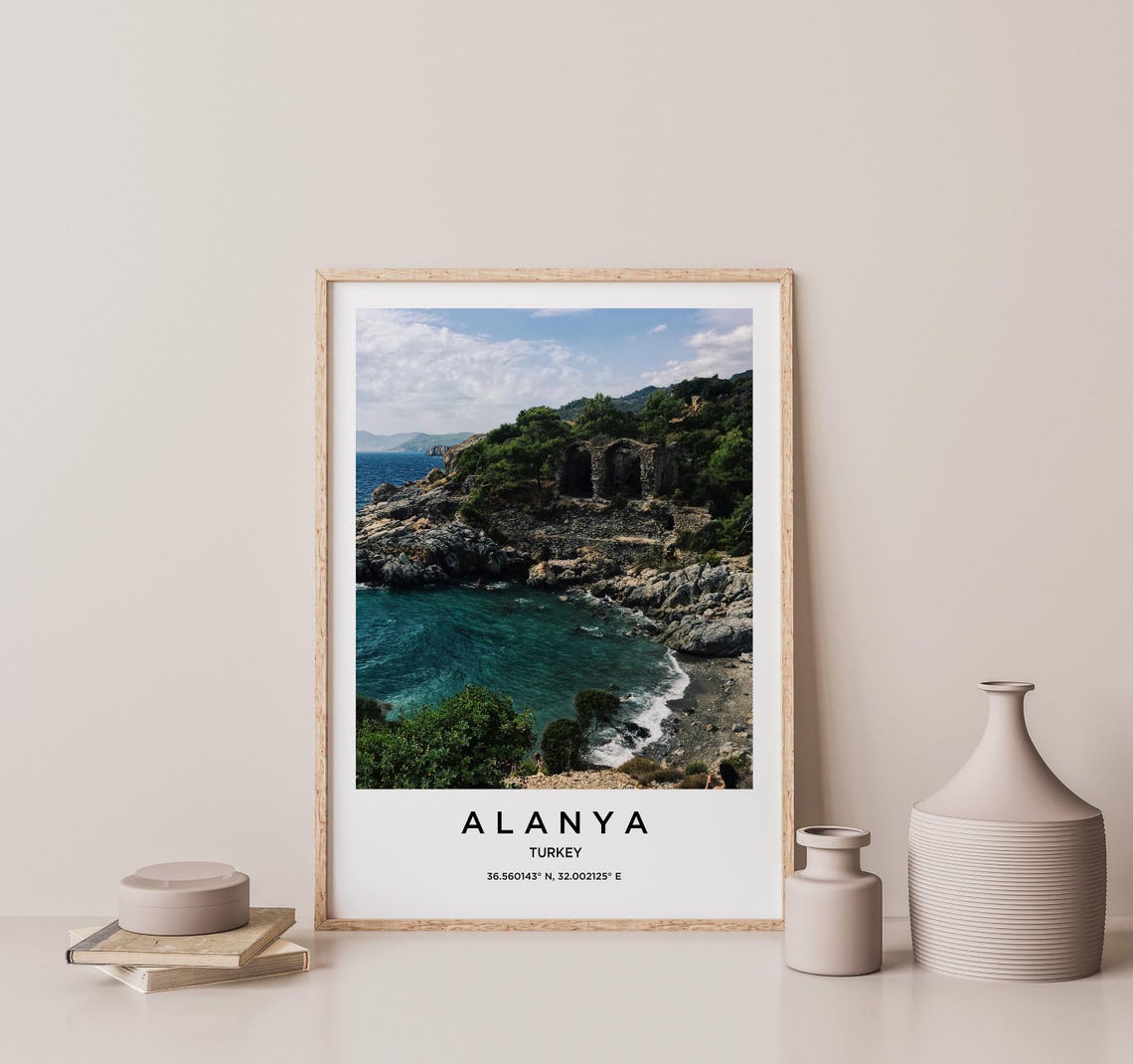 Alanya Art Alanya Print Alanya Poster Alanya Art Alanya Photo Alanya Map Alanya Painting Alanya Travel - Image 2