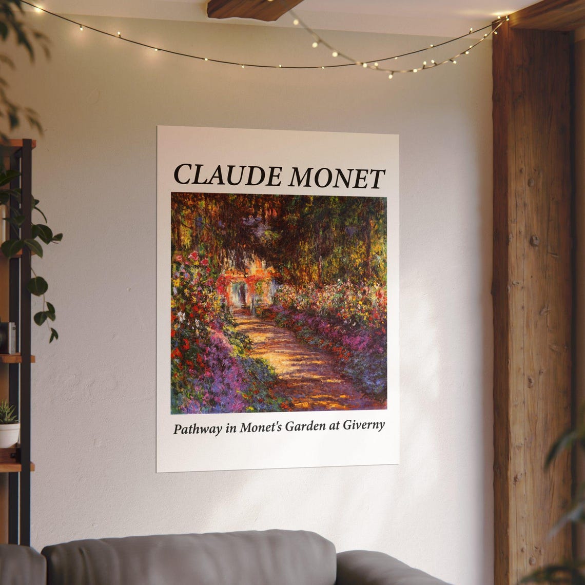 Claude Monet Pathway in the Garden at Giverny France Museum Poster