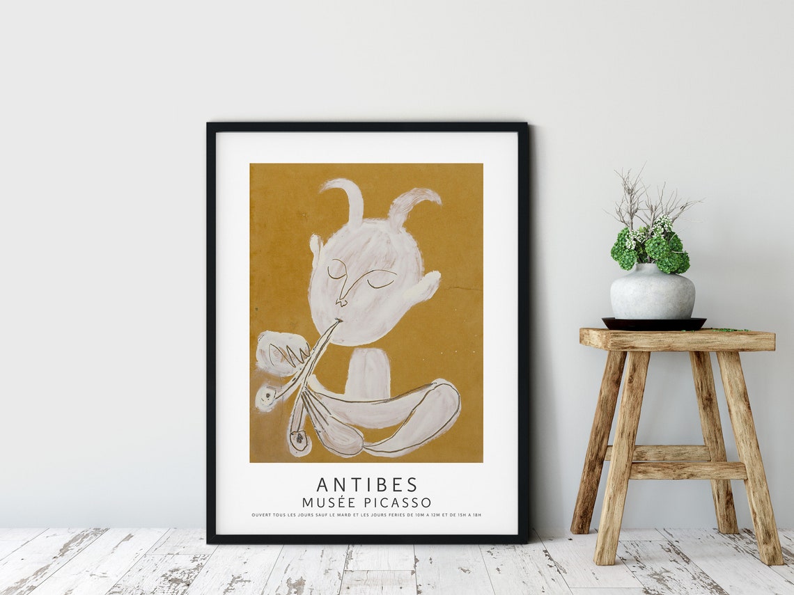 Pablo Picasso Musée D'Antibes White Faun Poster - Image 2
