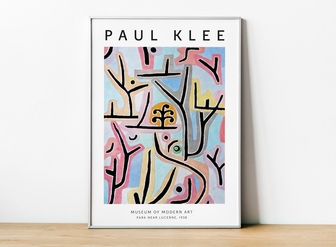 Paul Klee Exhibition Poster, Park Near Lucerne