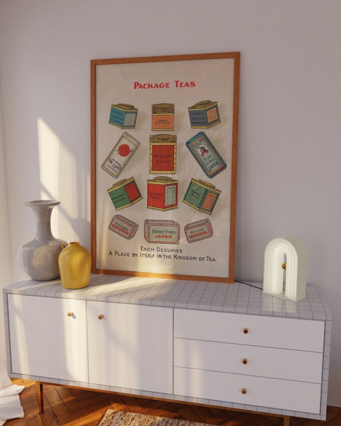 Vintage Package Teas Advertising Retro Tea Tin Kitchen Art Poster - Image 3