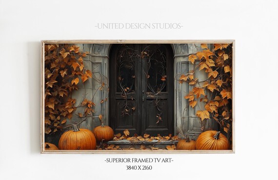 Fall Frame Tv Art Halloween Gothic Tv Art Moody Pumpkin Painting For The Frame Tv Autumn Decor Spooky Frame Tv Art Fall Tv Art
